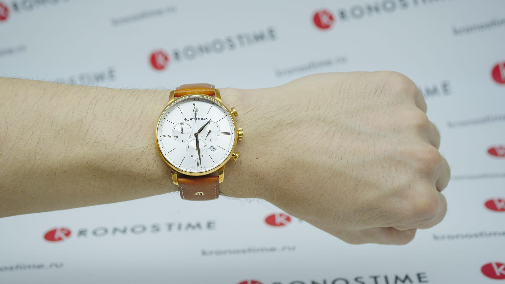 Maurice Lacroix Maurice Lacroix Eliros Chronograph EL1098-PVP01-111-2  - задняя крышка сталь металл корпуса, швейцария часы